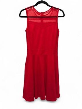 Red Sleeveless Heloise Fashion Midi Dress